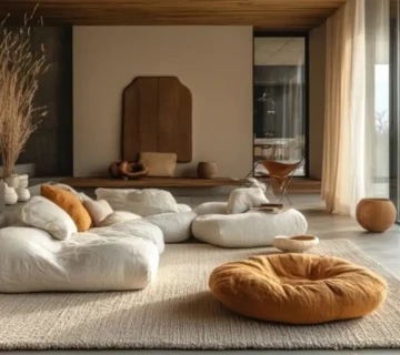 salon décoration zen, ambiance couleur chaude, conseils déco par par Angelisa Design à Amiens, Cambrai et Arras