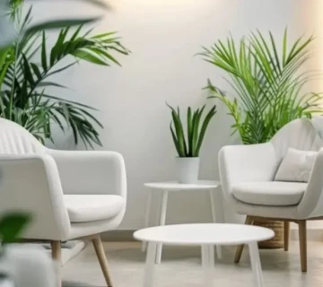 décoration véranda, cabinet de psychologue, ambiance minimaliste, par Angelisa Design à Amiens, Cambrai et Arras